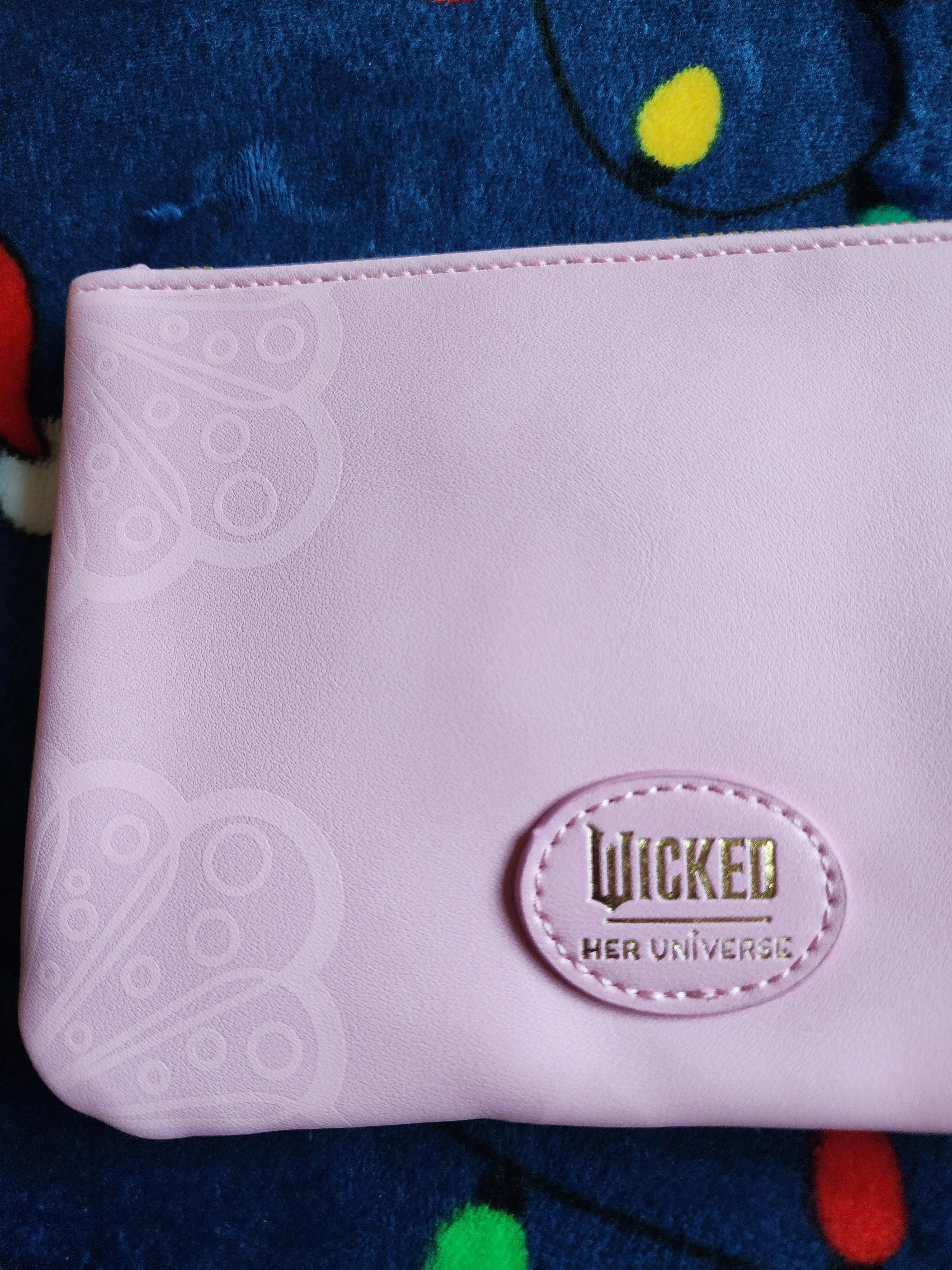 Our Universe Wicked Glinda Pink Butterfly Zipper Wallet