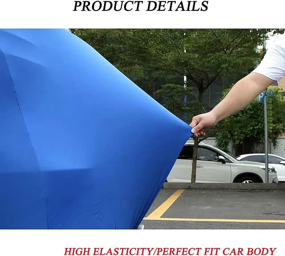 Outdoor car Cover for Nissan Micra K13 Visia First/Acenta/Tekna 2010-2017 Custom Made Fully Car Covers Auto Show Tarpaulin Cover Elastic Fabric Scratch Resistant,D