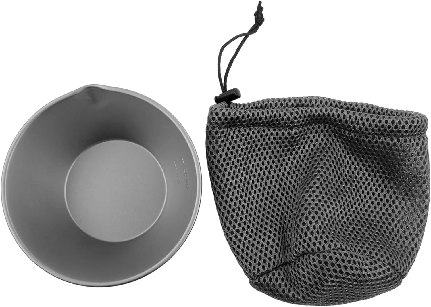 Outdoor Cup, Cup Bowl With Folding Handle, Portable Tableware Ultralight Camping Bowls Pot For Outdoor Camping Hiking(300ml with spout)