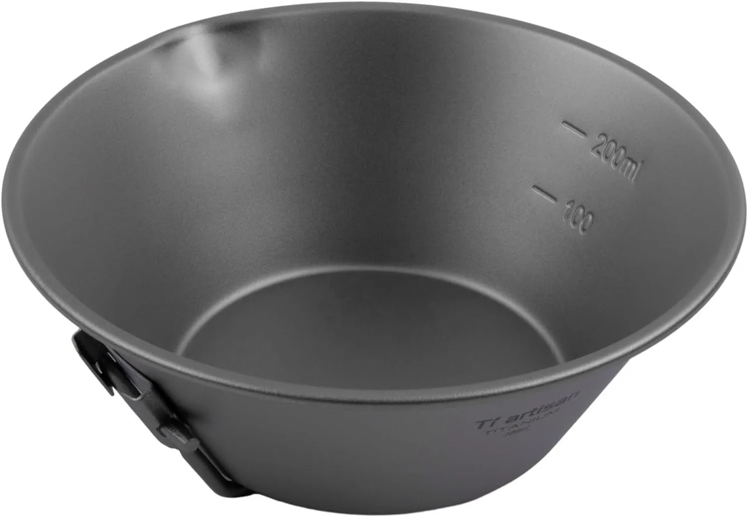 Outdoor Cup, Cup Bowl With Folding Handle, Portable Tableware Ultralight Camping Bowls Pot For Outdoor Camping Hiking(300ml with spout)