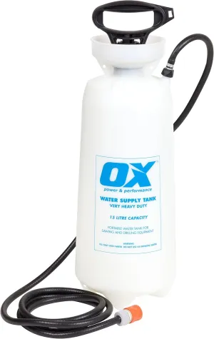 OX Tools OX15L 15 Litre Heavy Duty Waterbottle, White