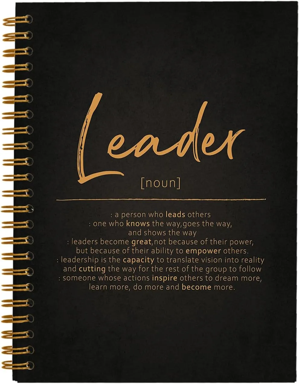 OXW Thank You Gifts for Leader, Meeting Notebook for Work, Appreciation Gift for Mentor Boss Manager, Office Supplies Leadership Gifts, Orange College Ruled Hardcover Spiral Notebook 5.5 x 8.3