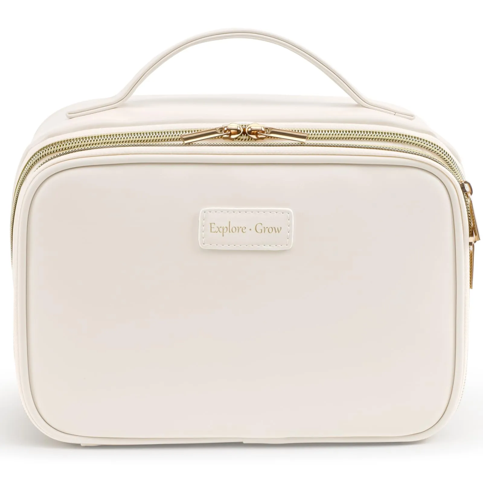 PACKISM PU Leather Travel Makeup Bag for Women