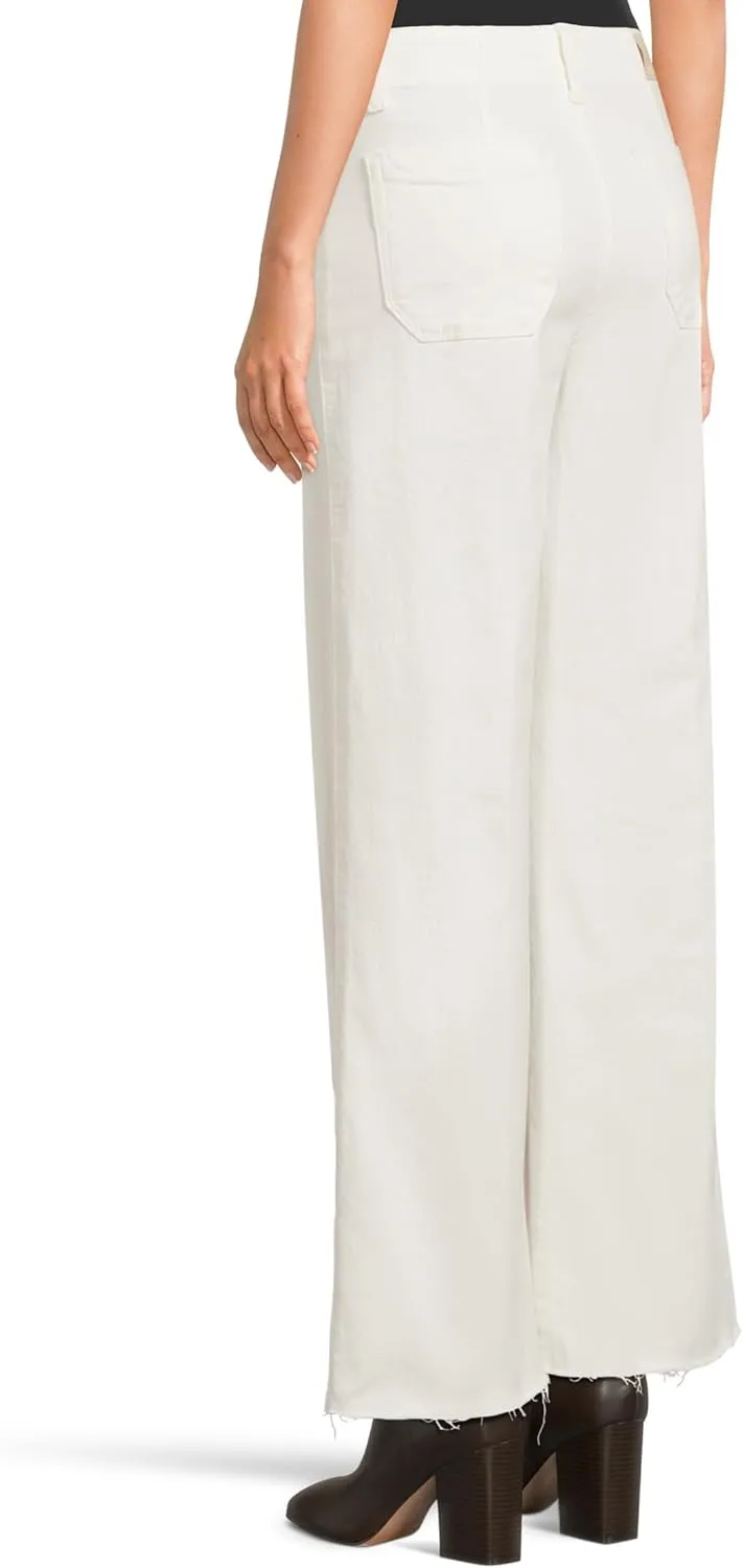 PAIGE Women's Anessa 31in Welt Utility Pockets Raw Hem