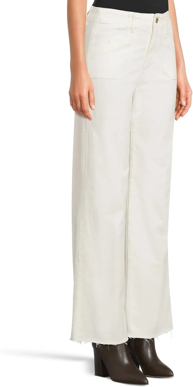 PAIGE Women's Anessa 31in Welt Utility Pockets Raw Hem