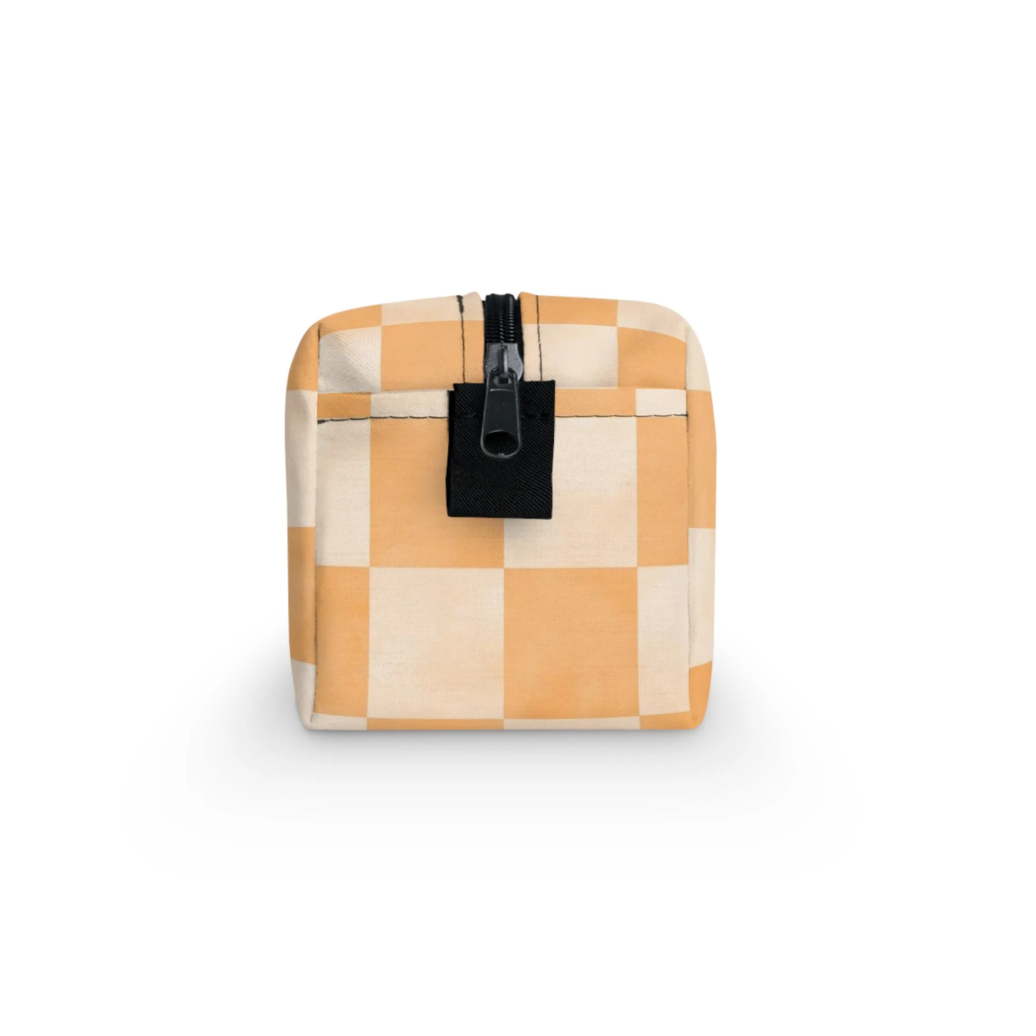 Pastel Checkers Toiletry Bag - Water-Resistant & Chic Cosmetic Organizer - Lightweight Travel Pouch - Elegant Bathroom Accessory