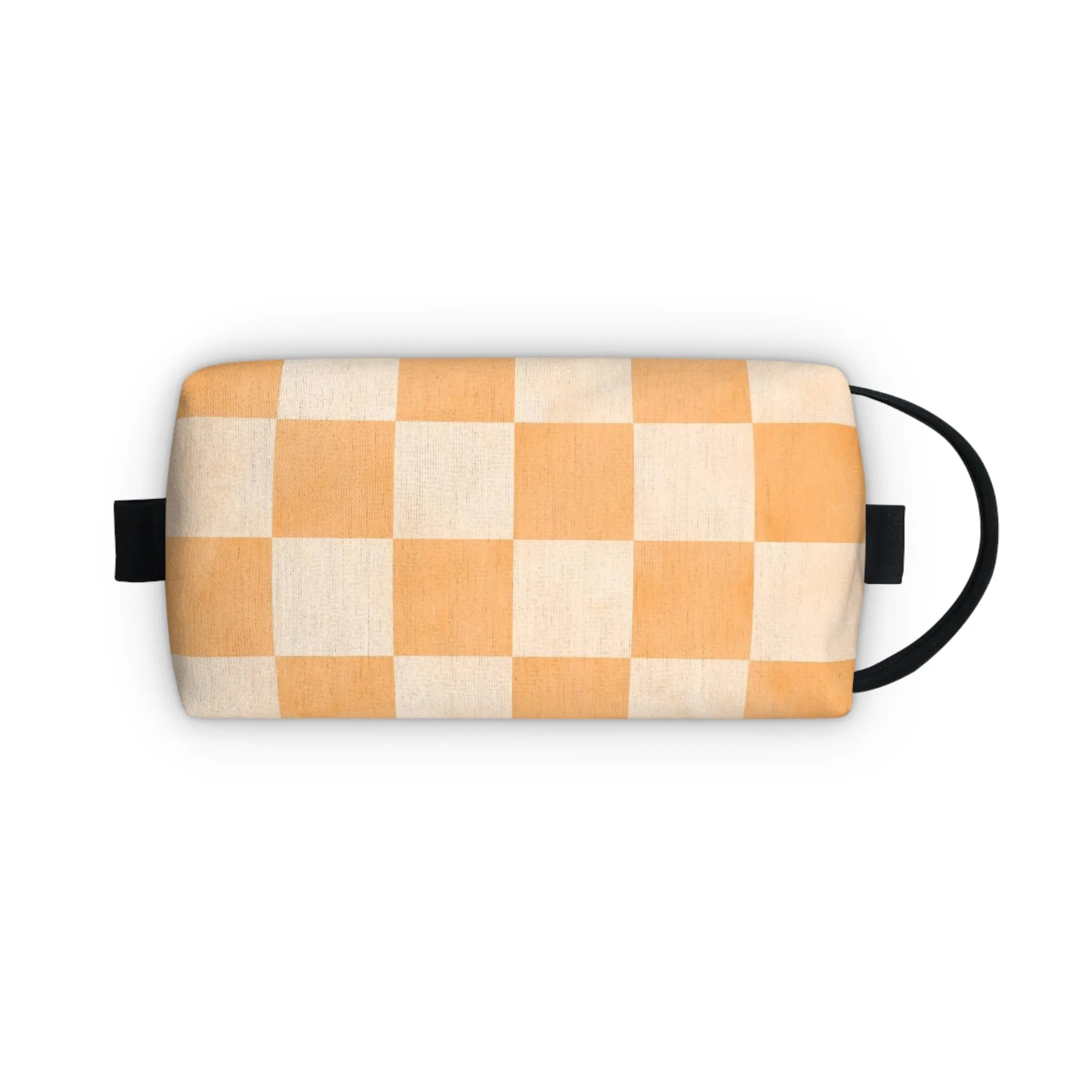 Pastel Checkers Toiletry Bag - Water-Resistant & Chic Cosmetic Organizer - Lightweight Travel Pouch - Elegant Bathroom Accessory