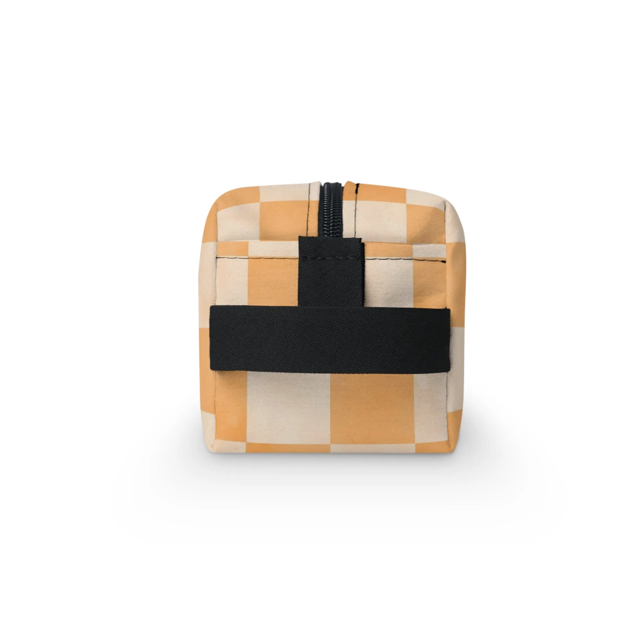 Pastel Checkers Toiletry Bag - Water-Resistant & Chic Cosmetic Organizer - Lightweight Travel Pouch - Elegant Bathroom Accessory