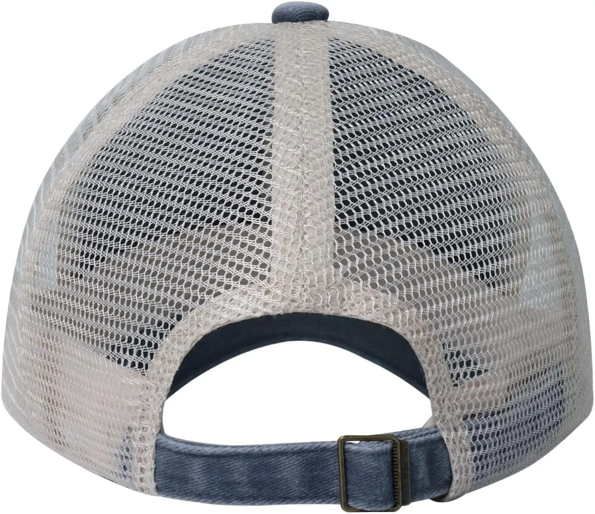 Pasture at Sundown in Orange Sunny Beams Printed Cowboy Mesh Baseball Cap â€” Adjustable mesh