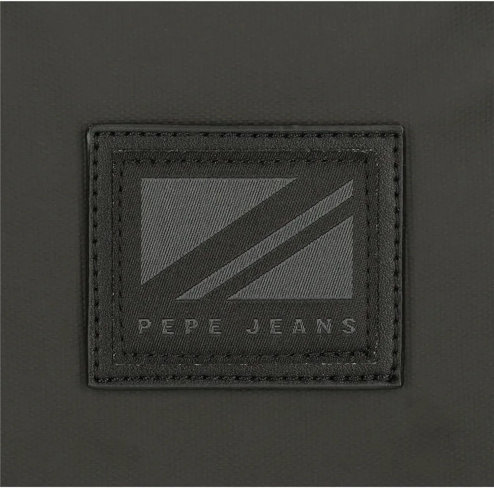 Pepe Jeans Hoxton Black and Blue Polyester PU Shoulder Bags and Toiletry Bag Various Sizes