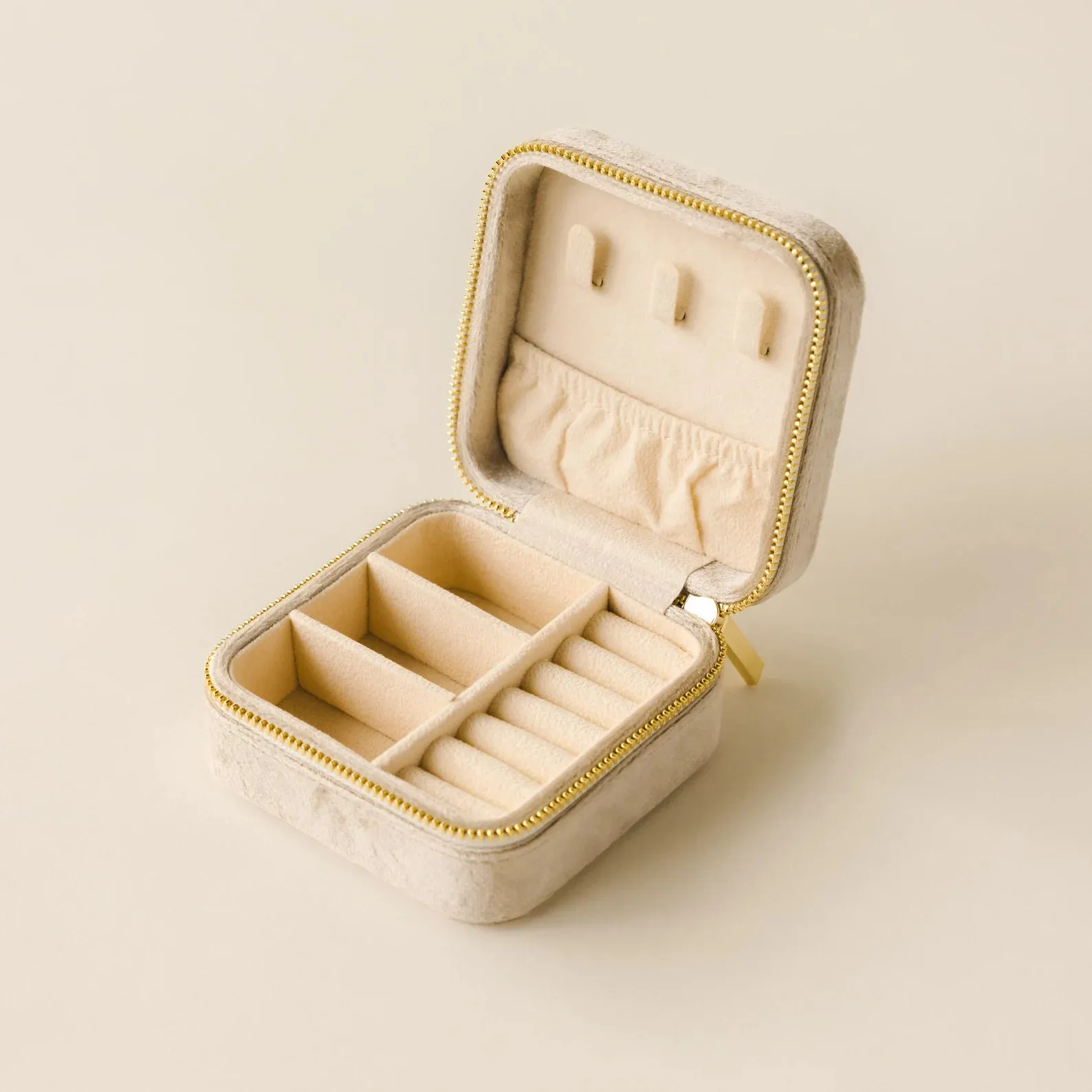 Personalised Velvet Travel Jewellery Box