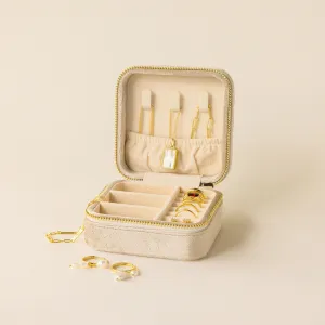 Personalised Velvet Travel Jewellery Box