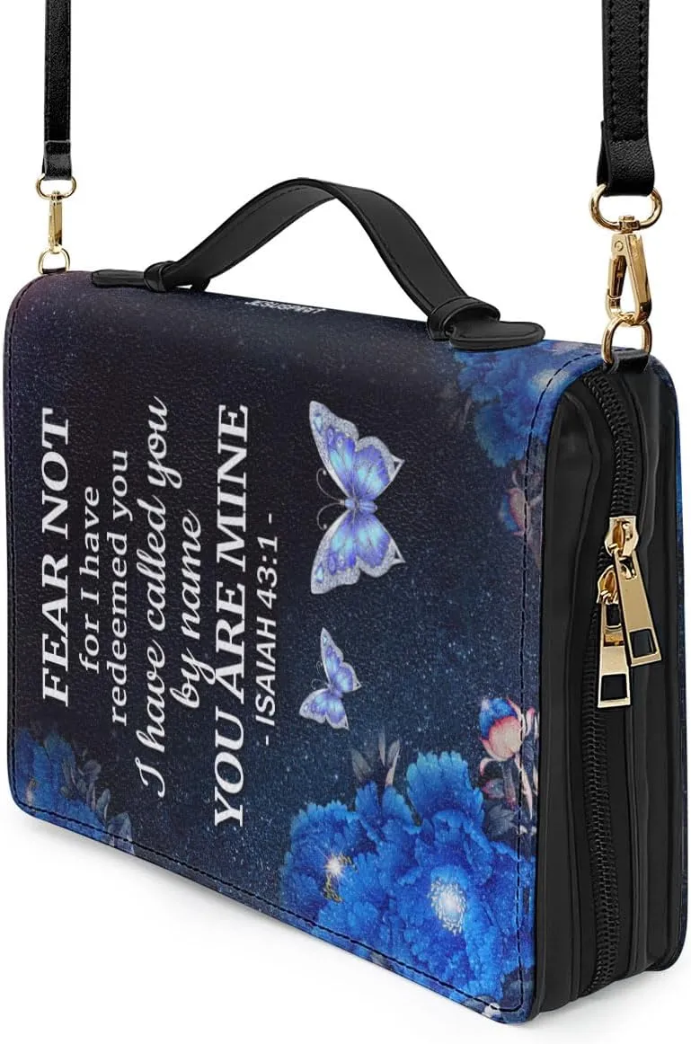 Personalized Bible Covers with Custom Name - Leather Bible Case, Bible Bag - Christian Gifts for Women - Bible Carrying Case, Bible Holder Case - Bible Book Cover with Handle Extra Large Size