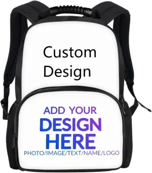 Personalized Casual Unisex School Bags Backpack Custom College Shoulders Backpacks with Name Customzied Laptop Backpack for Women Men