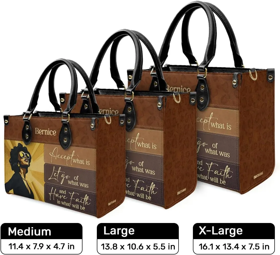 Personalized Leather Handbag For Black African