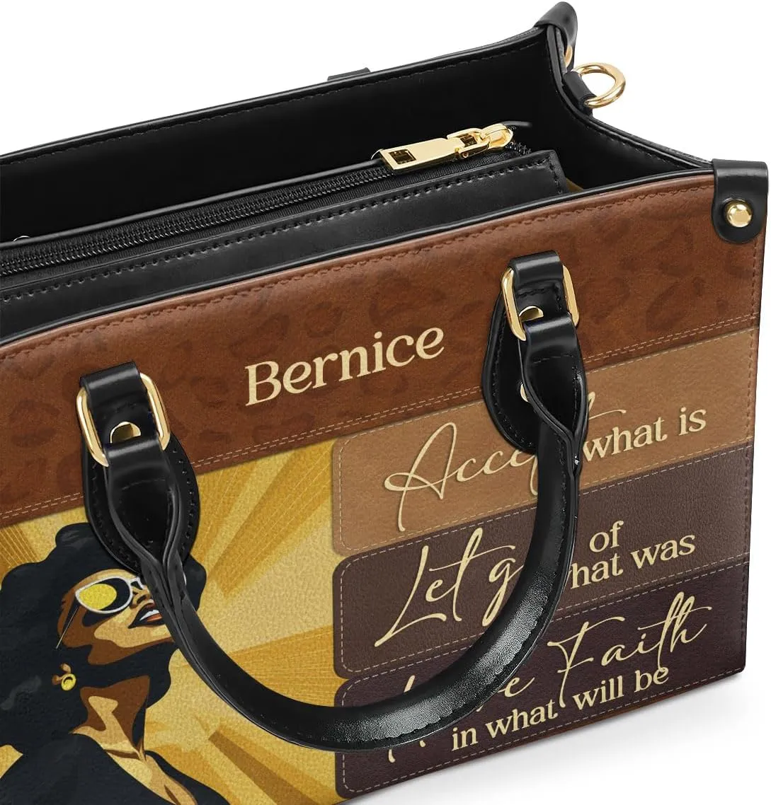 Personalized Leather Handbag For Black African
