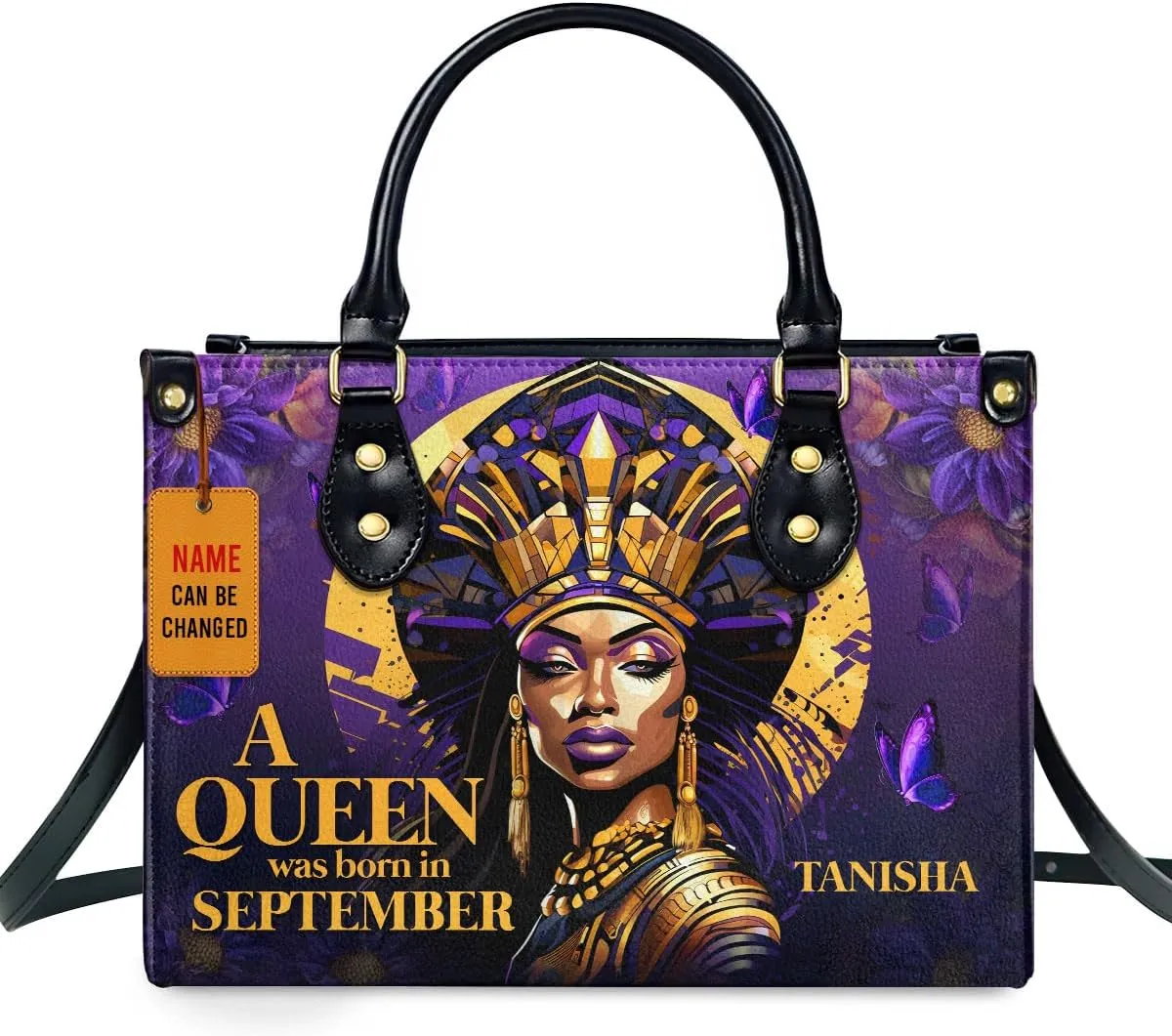 Personalized Leather Handbag For Black Women