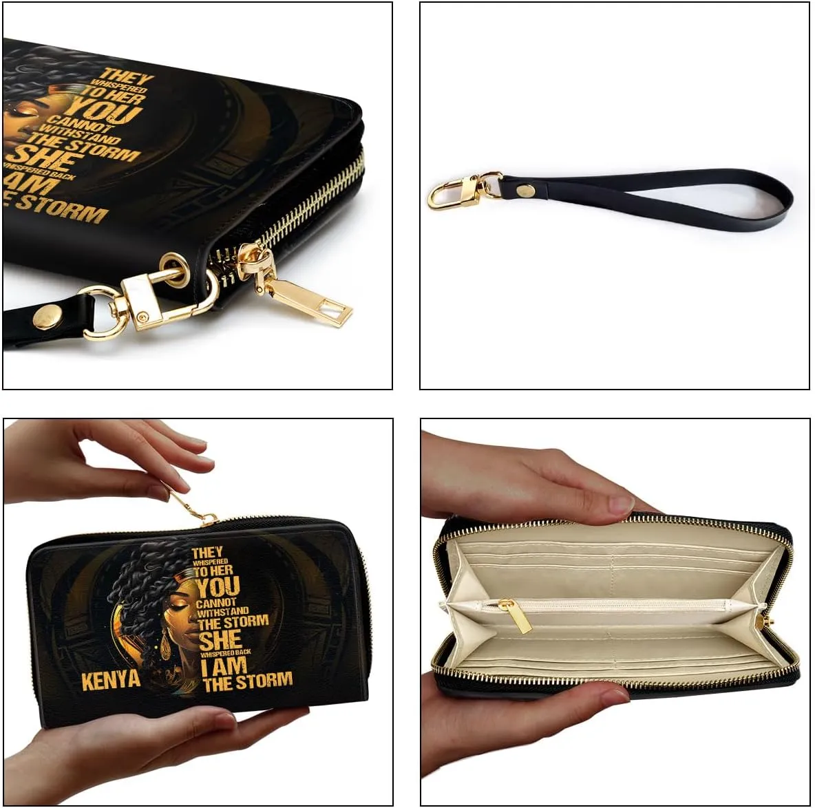 Personalized Leather Handbag For Women - Matching Design Purses And Wallet - Mothers Day Gifts For Women