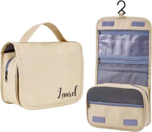 Personalized Toiletry Bag - Large Capacity Cosmetic Bag with Hanging Hook,Waterproof Travel Makeup Bag,Makeup Organizer for Women,Travel Essentials