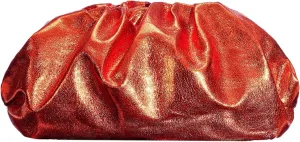 PHILOMENA Dressy Vegan Leather Clutch Purse for Women, Soft Pleated PU Evening Purse for Weddings, Proms