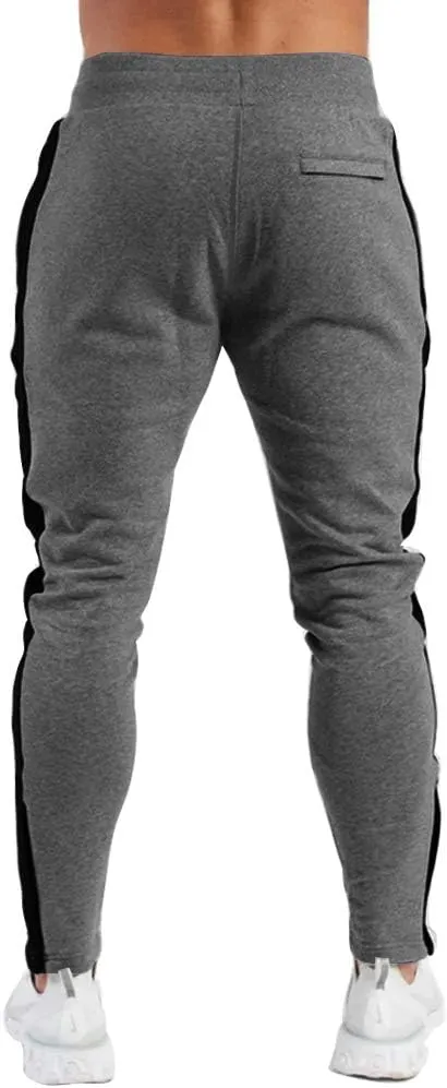 PIDOGYM Men's Track Pants,Slim Fit Athletic Sweatpants Joggers with Zipper Pockets