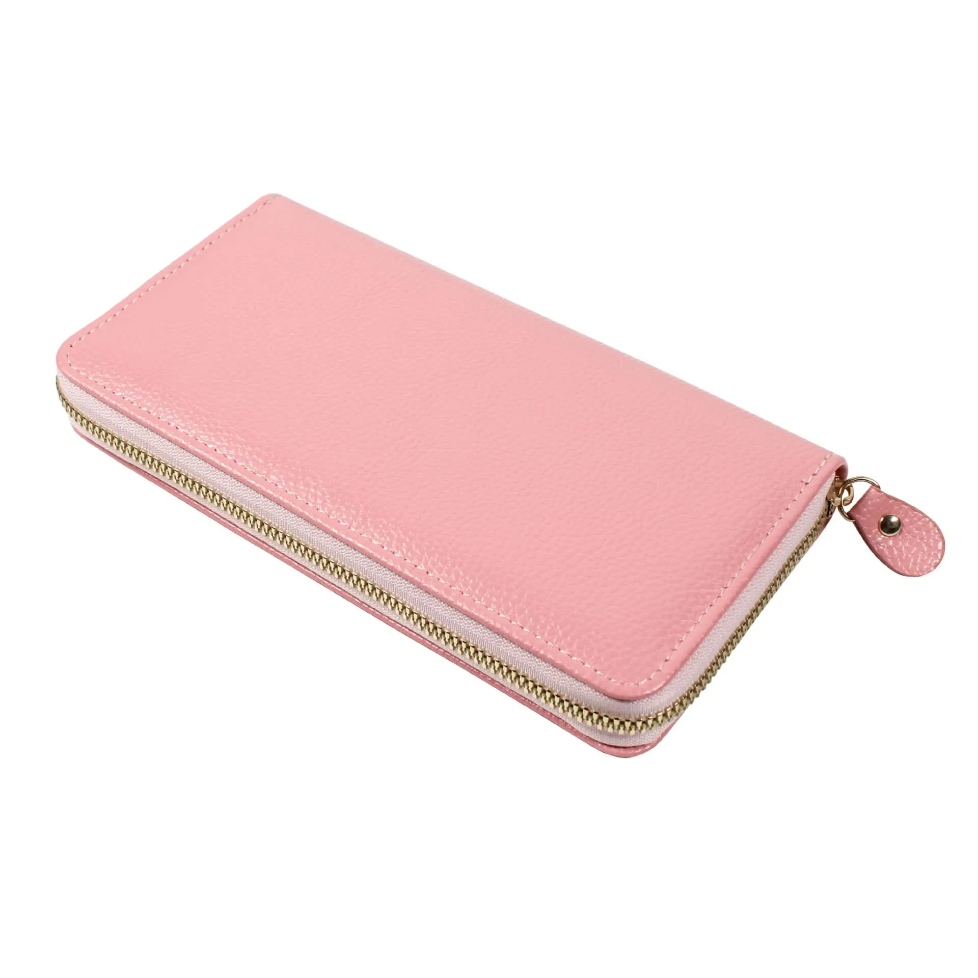 Pieru Women’s Long PU Leather Clutch Wallet – Zipper Coin Purse