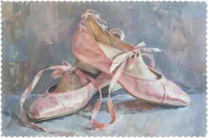 Placemats Set of 6 Washable&Wipeable Placemats,Ballet Shoes, for Dining Table Kitchen Indoor Outdoor Table Mats Heat Resistant Non Slip Woven Table Placemats