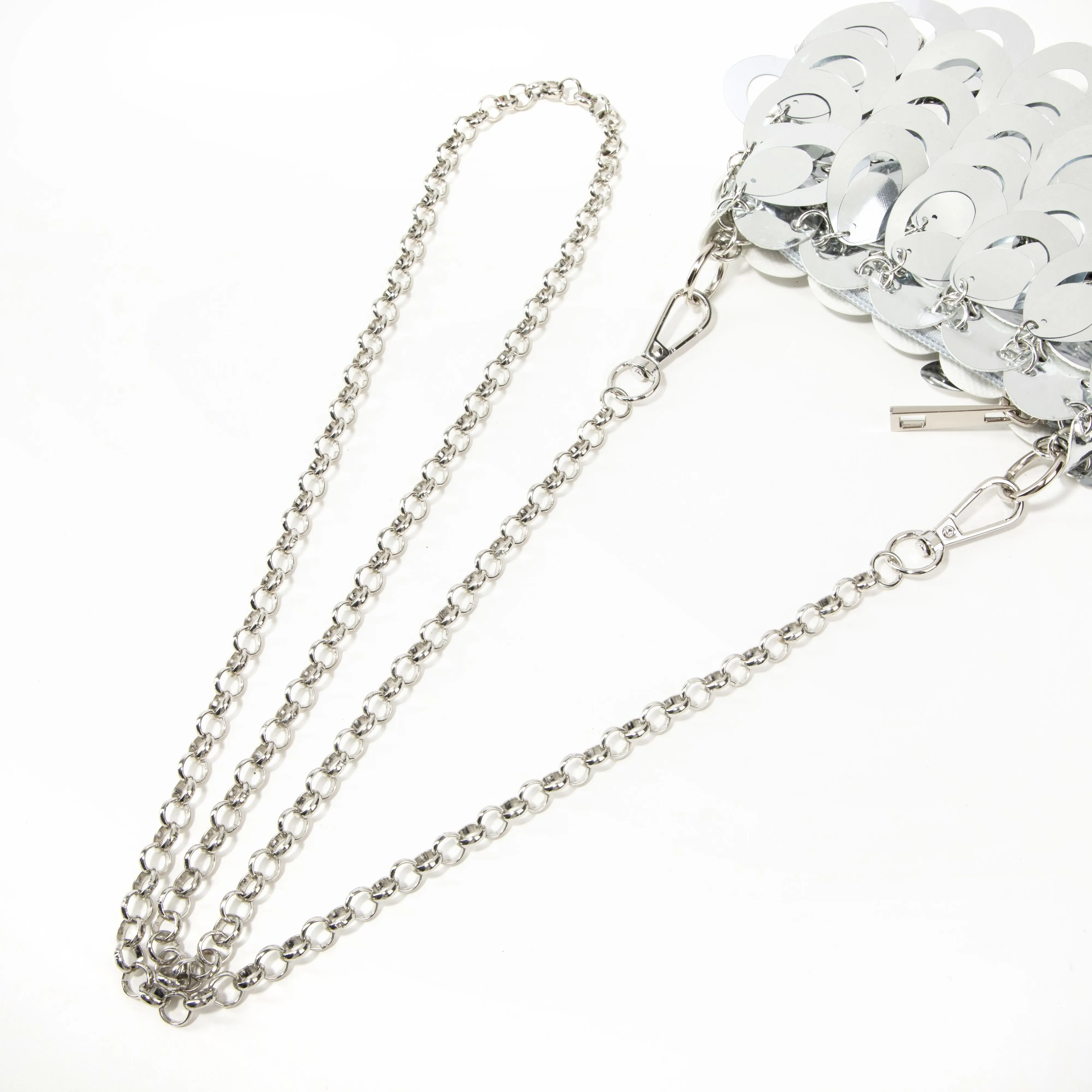Plastic Sequin Crossbody Bag