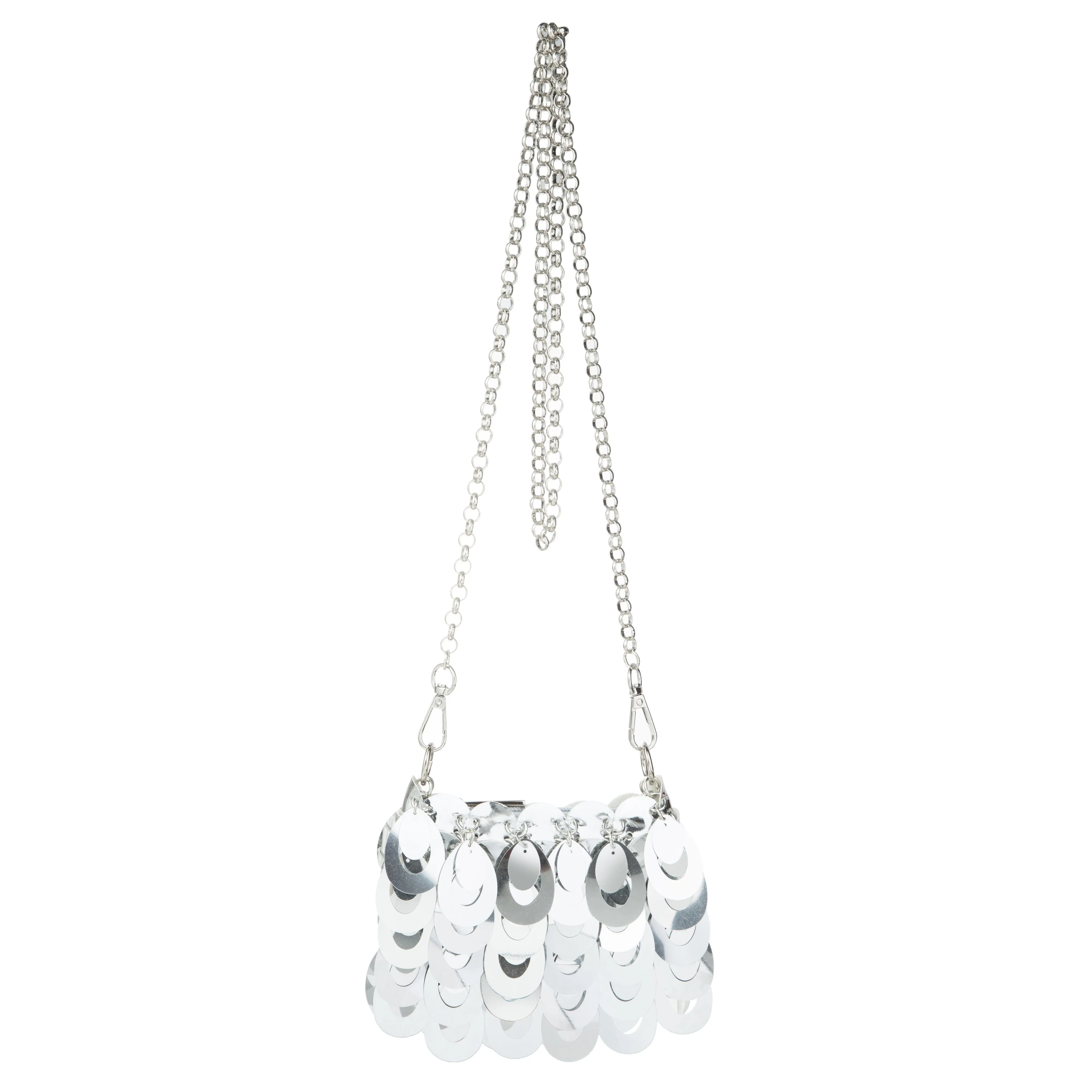 Plastic Sequin Crossbody Bag
