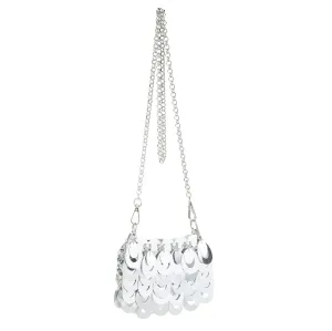 Plastic Sequin Crossbody Bag