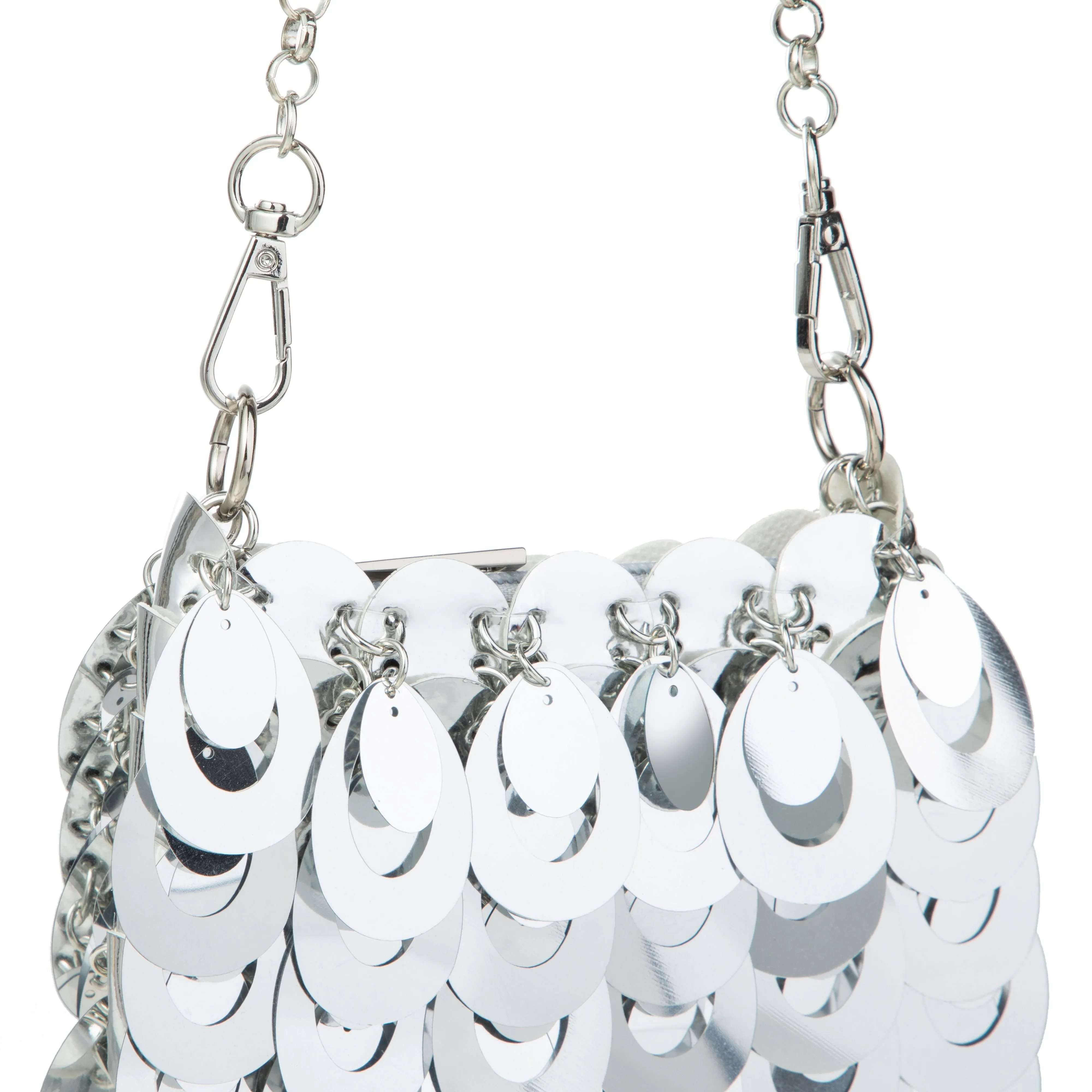 Plastic Sequin Crossbody Bag