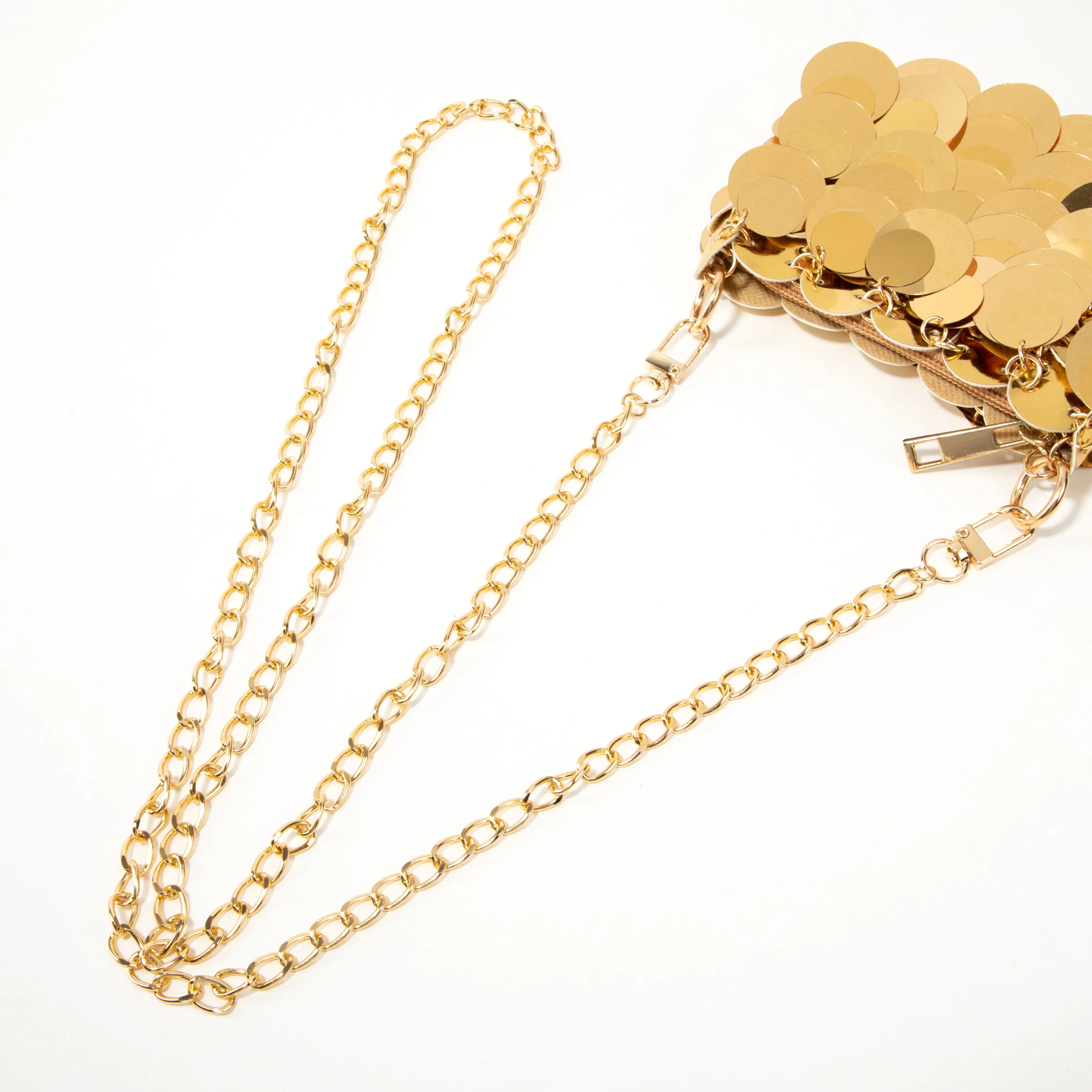 Plastic Sequin Crossbody Bag