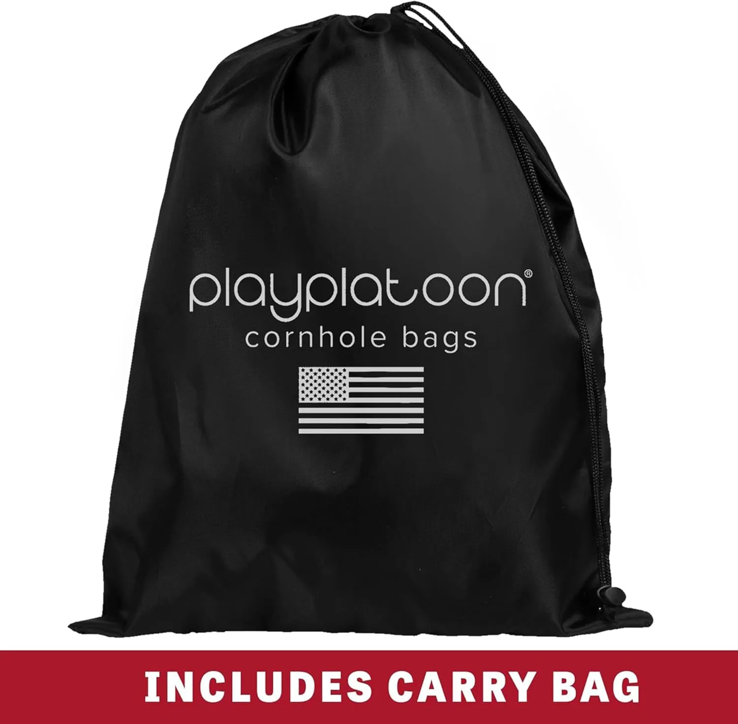 Play Platoon Tournament Series Cornhole Bags - Pro Style Dual Sided Slick and Sticky Side Bags - Set of 8 - Designed in USA