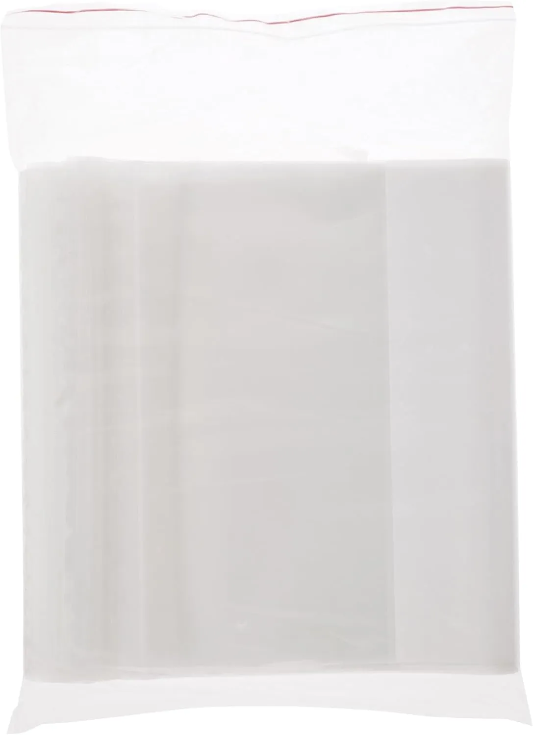 Plymor 14" x 24" (Pack of 50), 6 Mil Industrial Duty White-Block Zipper Reclosable Plastic Bags