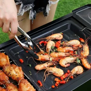 Portable Foldable Stainless Steel Charcoal Barbecue Grill, Outdoor BBQ Picnic Grill For 5-15 People, Foldable & Easy To Transport
