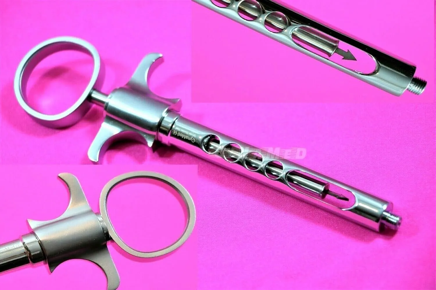 Premium German -Dental Syringe Aspirating 1.8ml Cartridge Auto Passive anesthetic Syringe Dental Instrument Self-Aspirating Syringe-Dental Syringe anesthetic (Set of 2 Each)