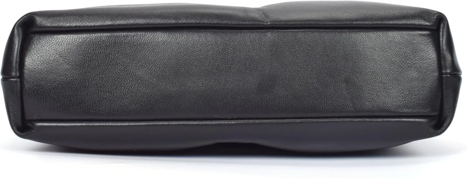 Premium Italian Leather Shoulder Bag for Women – 100% Genuine Leather. Detachable & Adjustable Strap