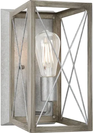 Progress Lighting P710012-141 Briarwood Wall Sconces, Galvanized Finish