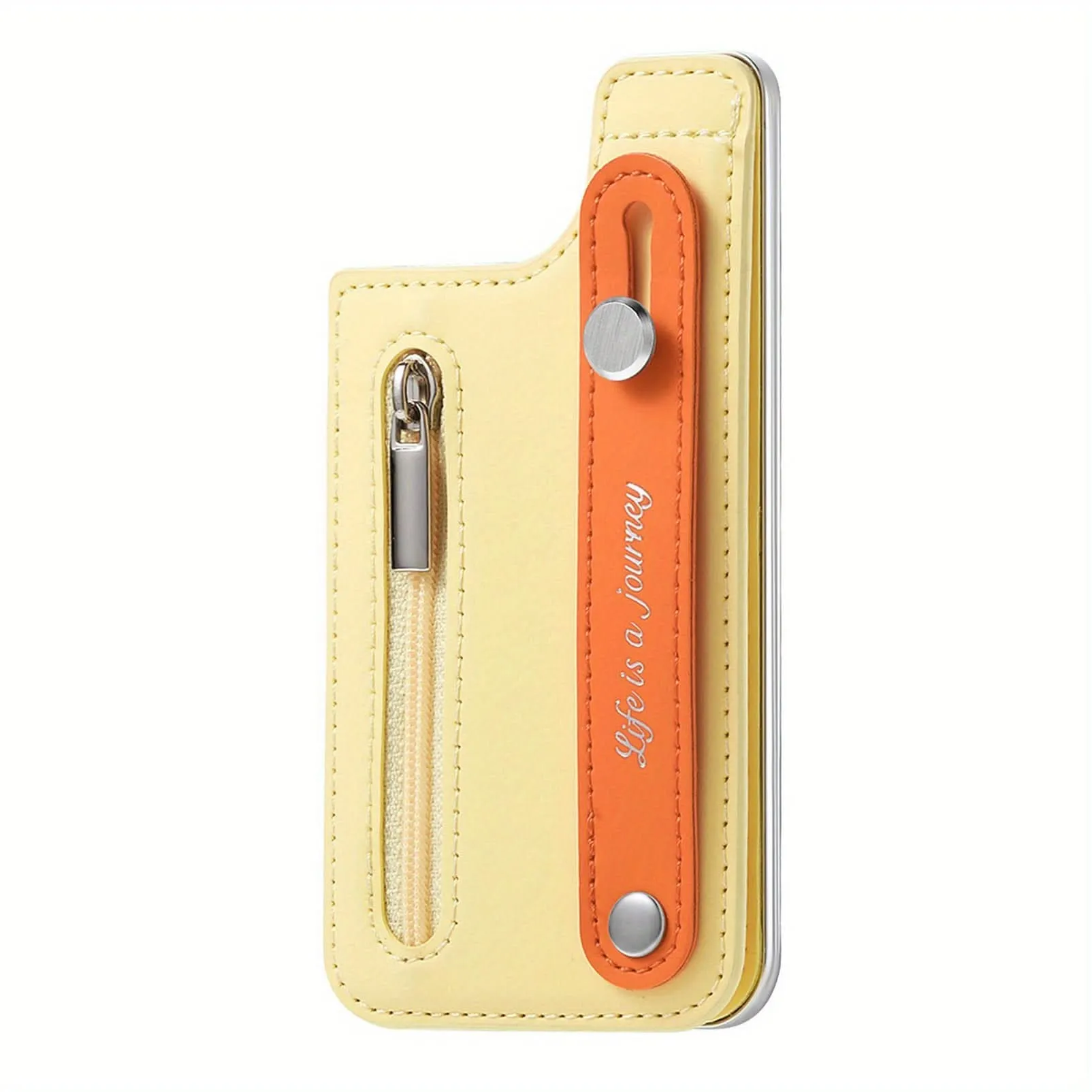 PU Leather Phone Card Holder with Wrist Strap