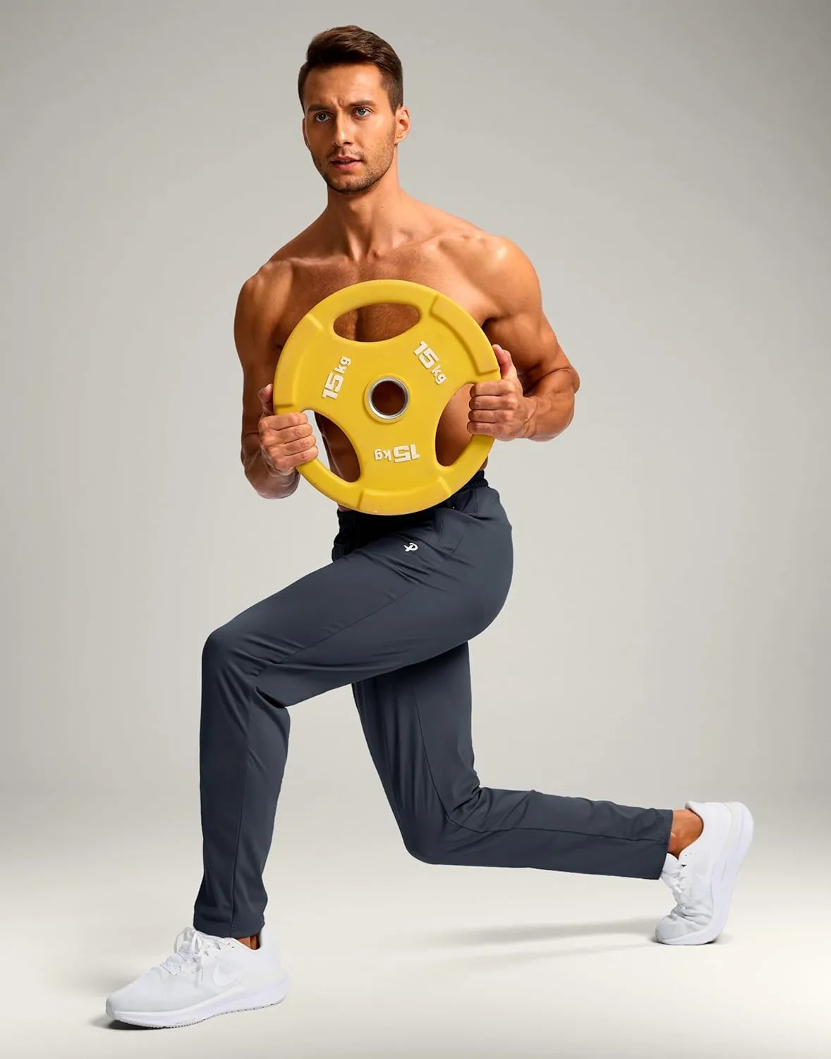 Pudolla 32"/34"/36" Inseam Men's Tall Sweatpants with Zipper Pockets Lightweight Joggers for Athletic Workout Casual