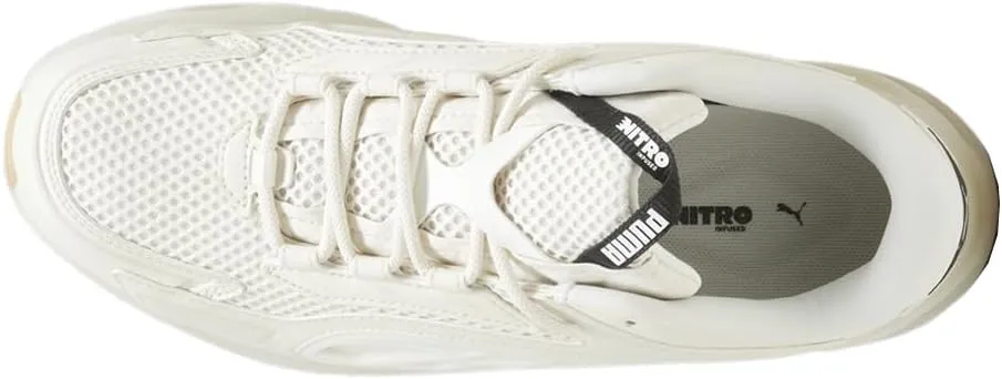Puma Mens Exotek Nitro Base Lace Up Sneakers Shoes Casual - Off White