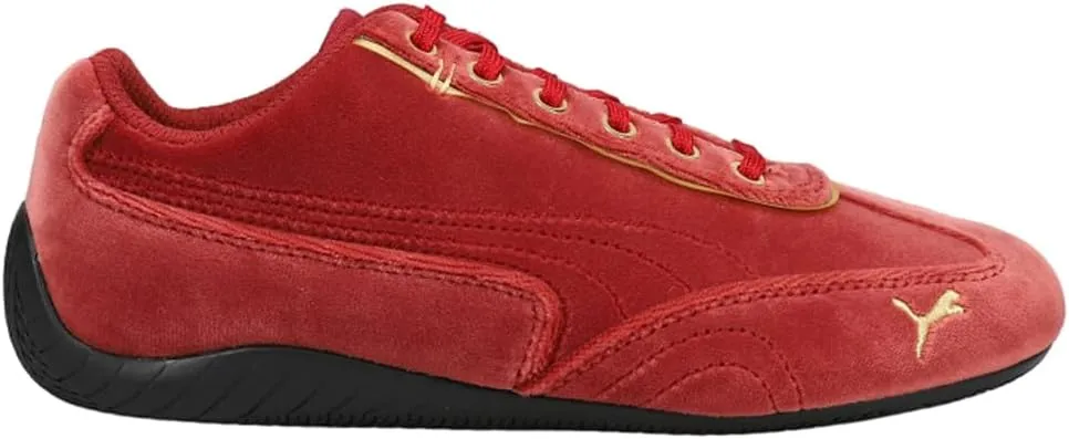 PUMA Womens Speedcat Velvet Lace Up Sneakers Shoes Casual - Red - Size 5.5 M