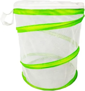 PVC Foldable Insect and Habitat Cage - Habitat for Observing Butterflies and More Portable White Mesh Enclosure for Outdoor Exploration and Learning
