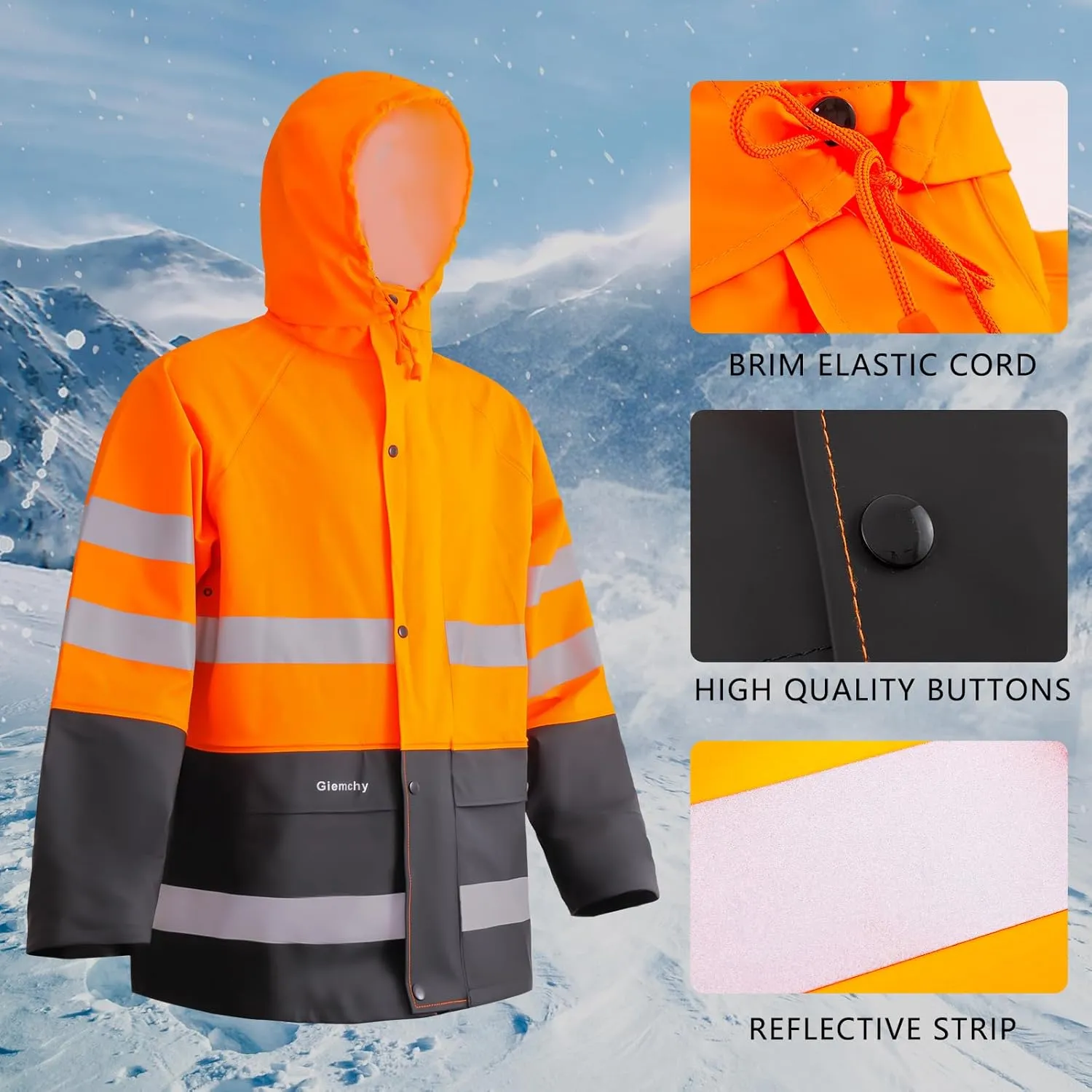 Rain Suit For Men & Women Waterproof Heavy Duty Rain Gear Outdoor Work Fishing Jacket & Trouser Breathable Raincoats