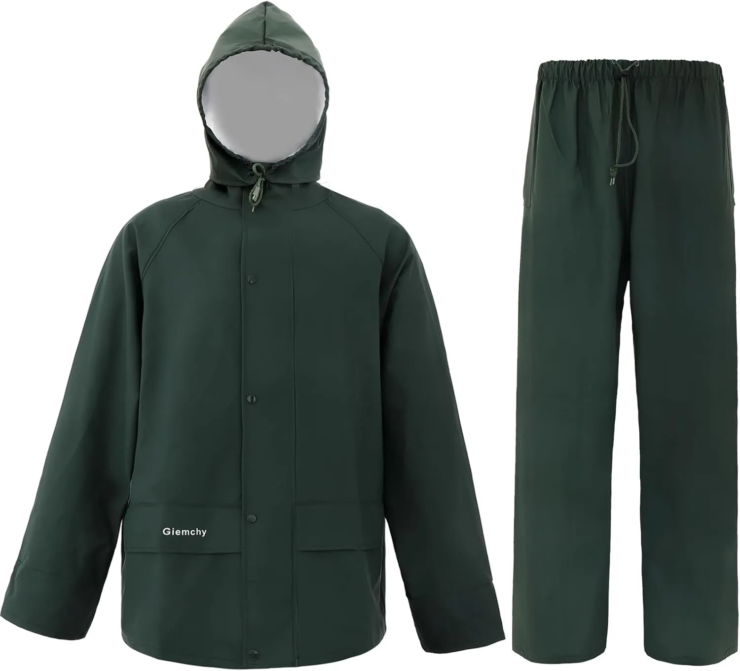 Rain Suit For Men & Women Waterproof Heavy Duty Rain Gear Outdoor Work Fishing Jacket & Trouser Breathable Raincoats