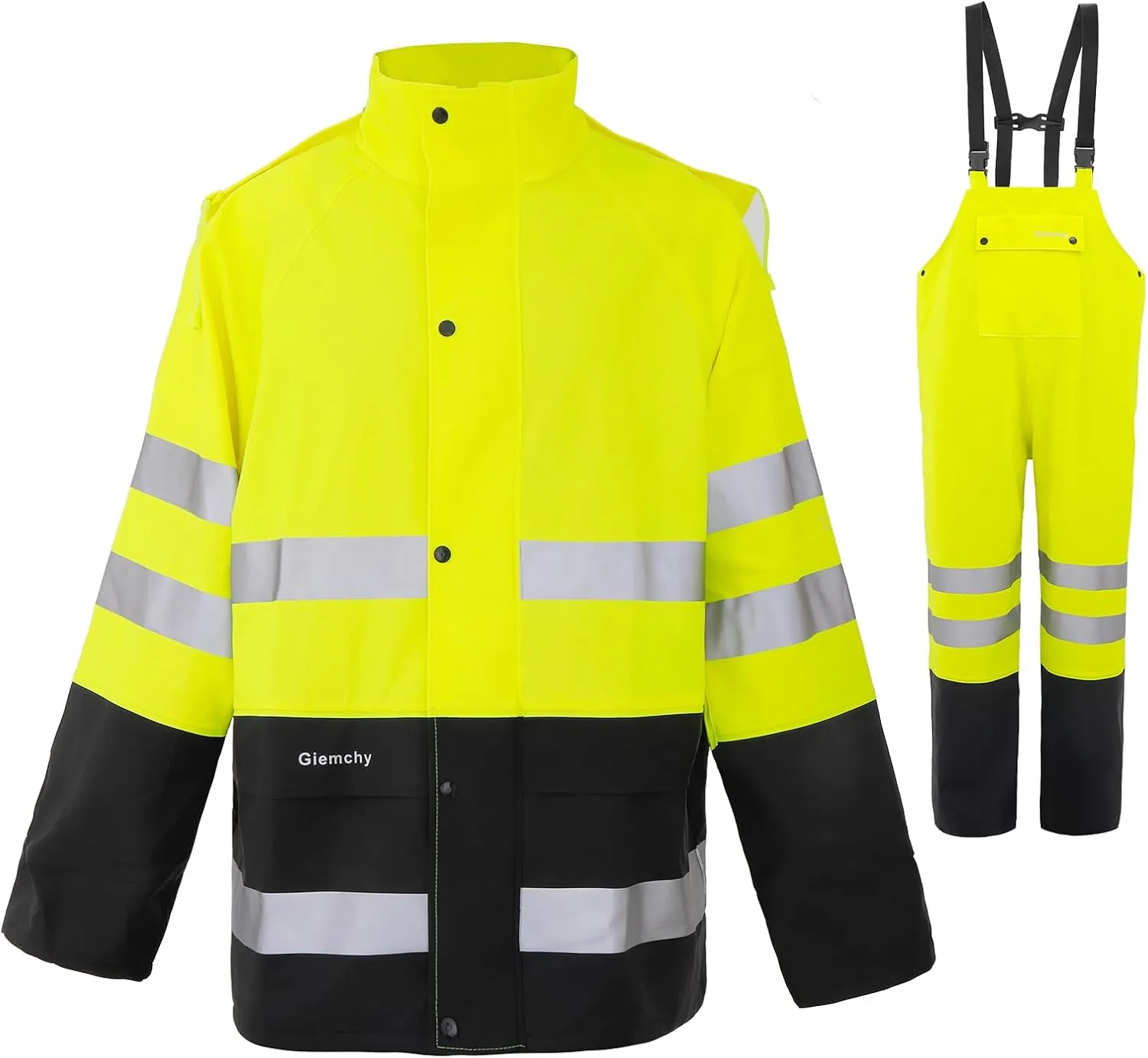 Rain Suit For Men & Women Waterproof Heavy Duty Rain Gear Outdoor Work Fishing Jacket & Trouser Breathable Raincoats