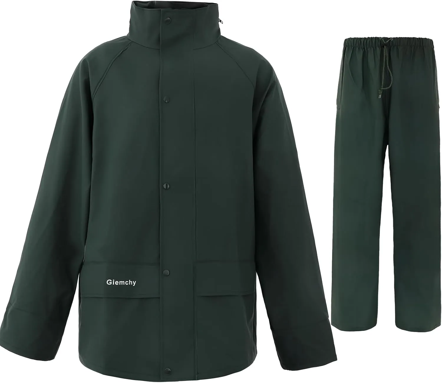 Rain Suit For Men & Women Waterproof Heavy Duty Rain Gear Outdoor Work Fishing Jacket & Trouser Breathable Raincoats