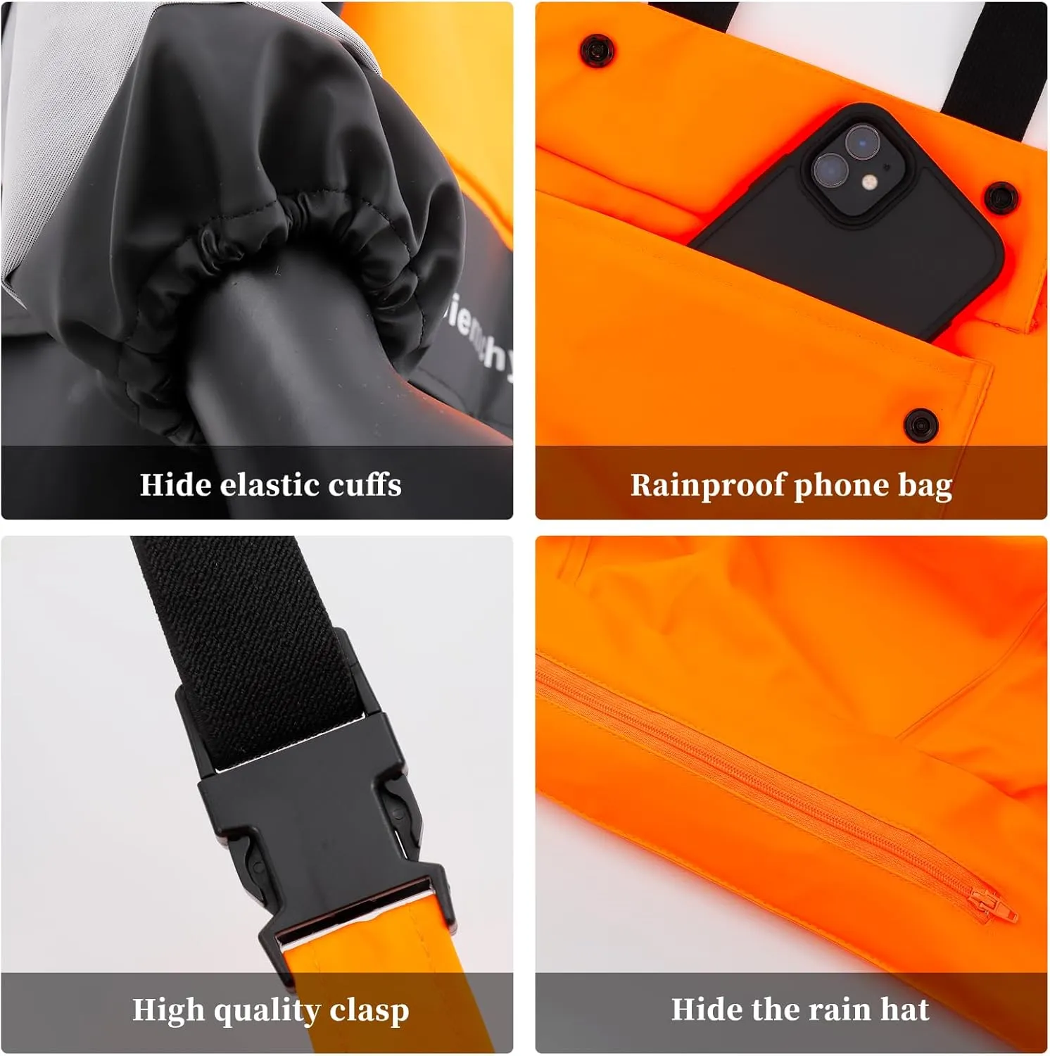Rain Suit For Men & Women Waterproof Heavy Duty Rain Gear Outdoor Work Fishing Jacket & Trouser Breathable Raincoats