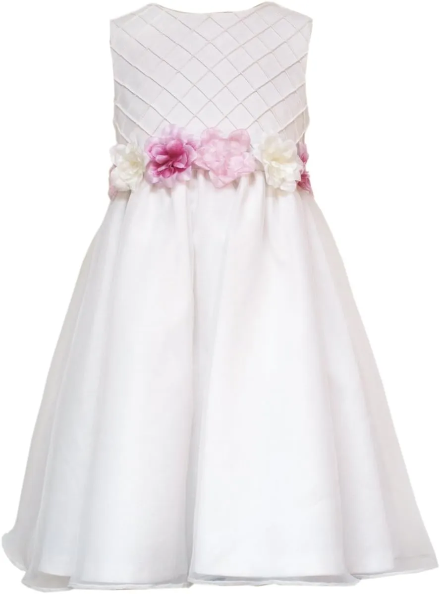 Rare Editions Little Girls' Organza Flower Dress