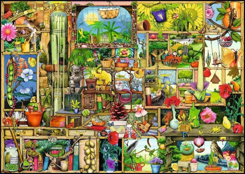 Ravensburger The Gardener's Cupboard - 1000 Piece Jigsaw Puzzle for Adults | Unique Piece Design | Anti-Glare Surface Technology | FSC Certified Materials